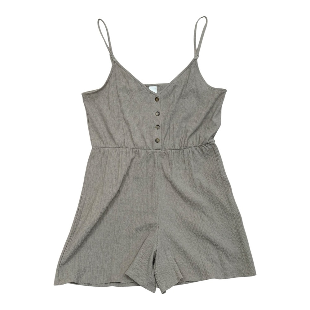 H&M Taupe Textured Romper - Size XL